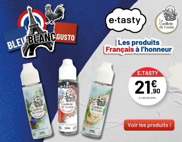 BLEU BLANC VAPE - E.TASTY - LCDL (NON-CONNECTÉ)