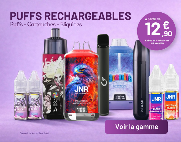 PUFFS RECHARGEABLES (NON-CONNECTÉ)